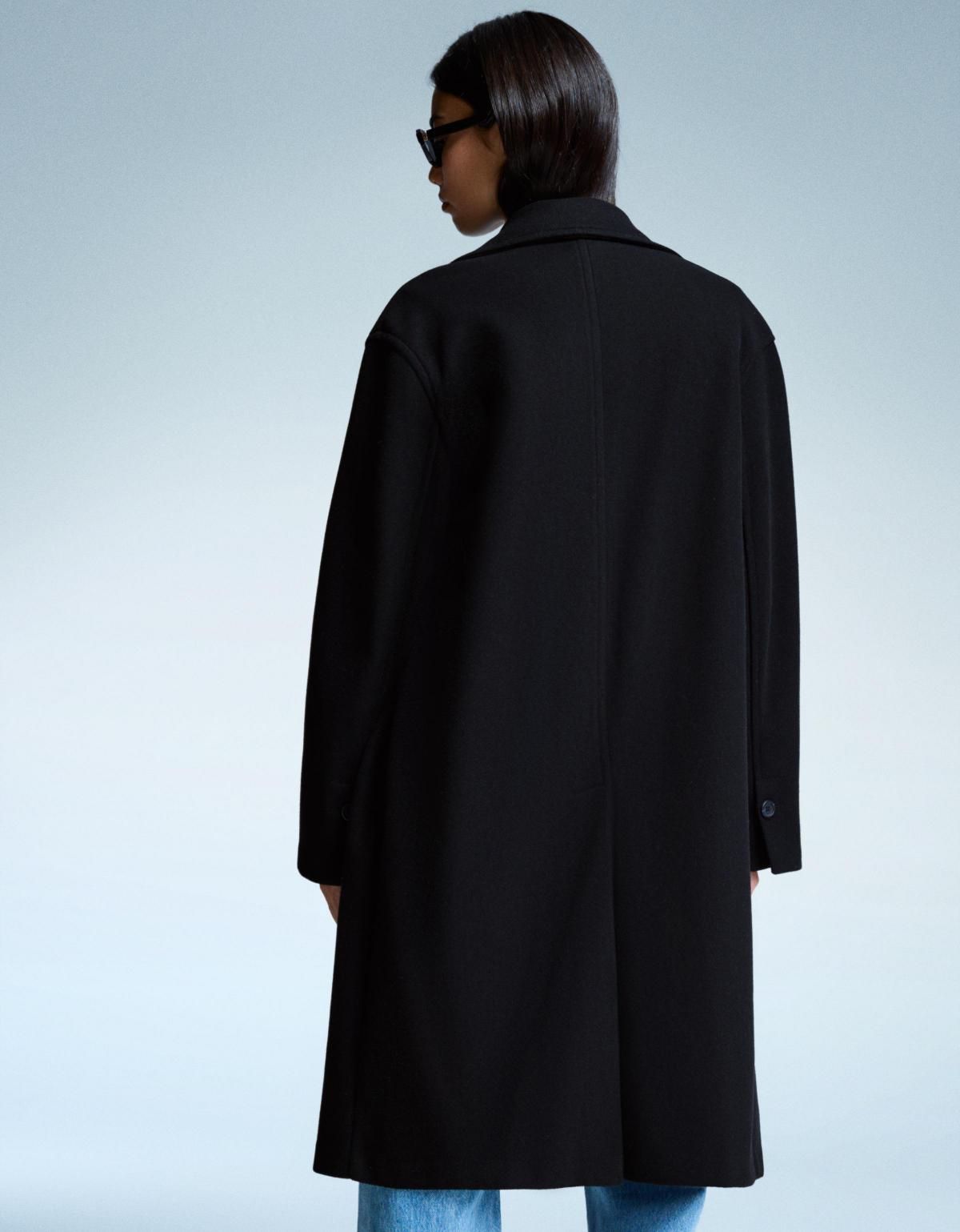 버쉬카 베이직 소프트 롱 코트 1688/741 BLACK - 상세 이미지 5