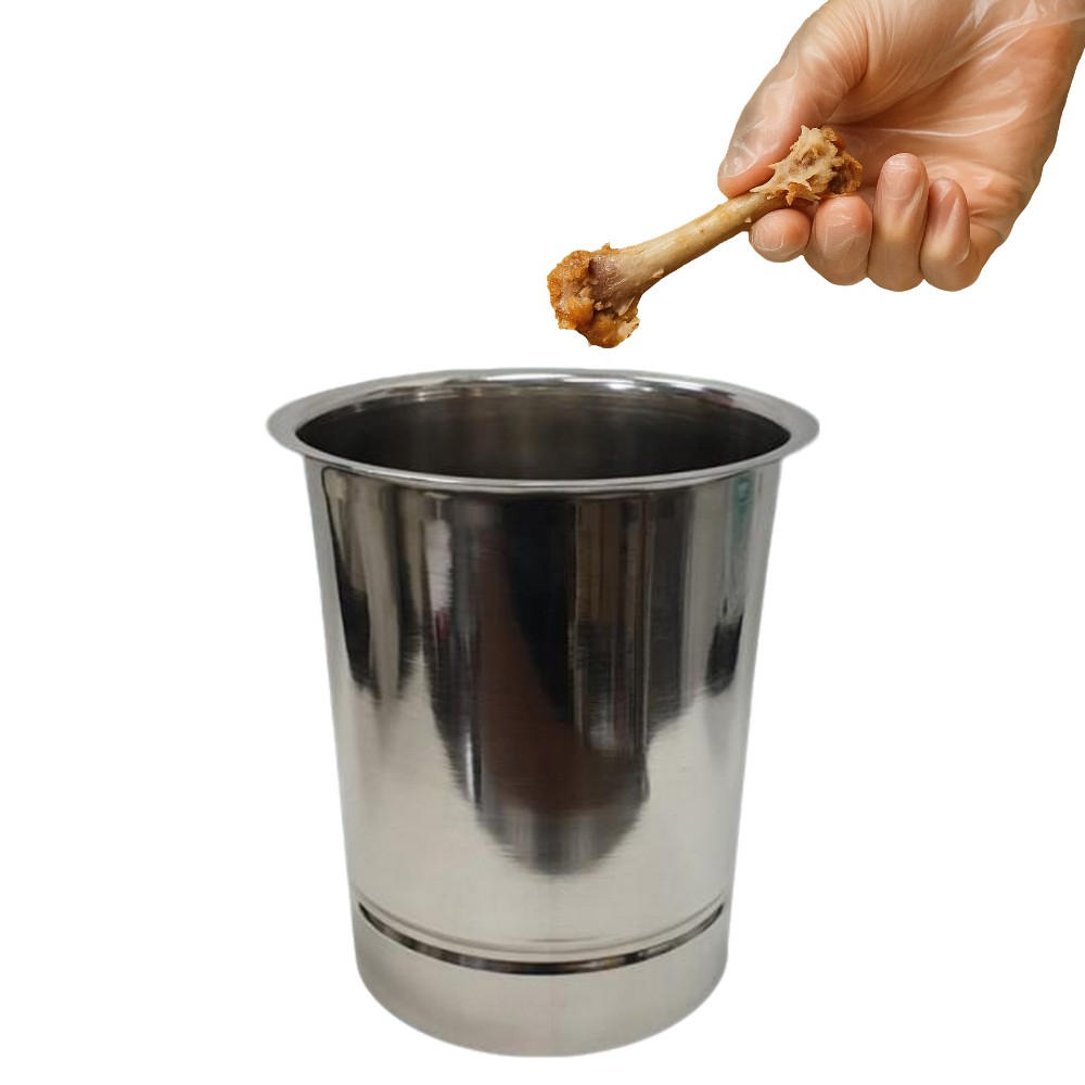 스텐 뼈통 원형 비엠피 bmp 소스통 용기 원통 업소용 갈비 생선 치킨 감자탕뼈