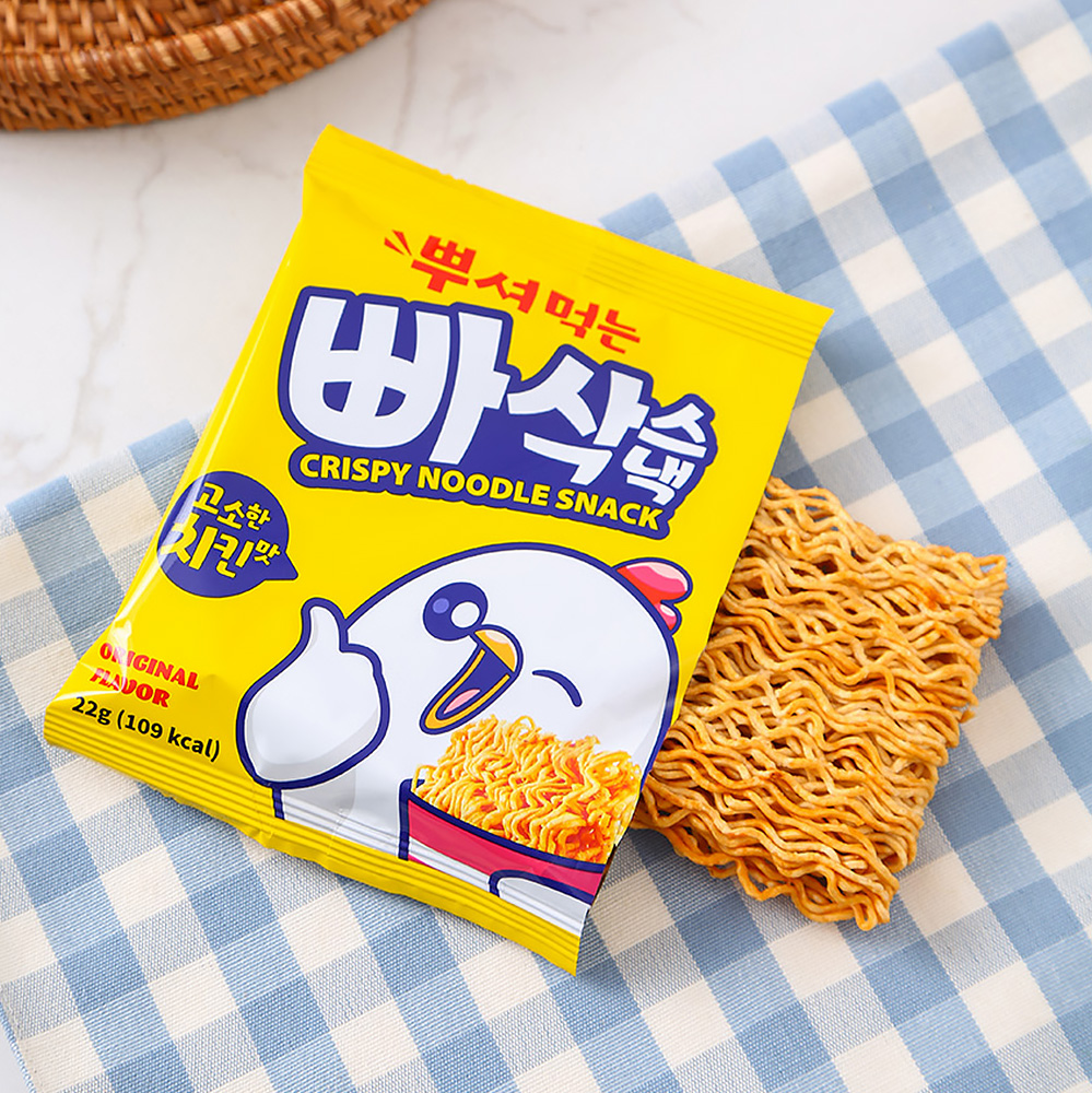 뿌셔먹는 빠삭 스낵 264g (22gx12개입) 라면 과자 개별 포장 - 상세 이미지 3