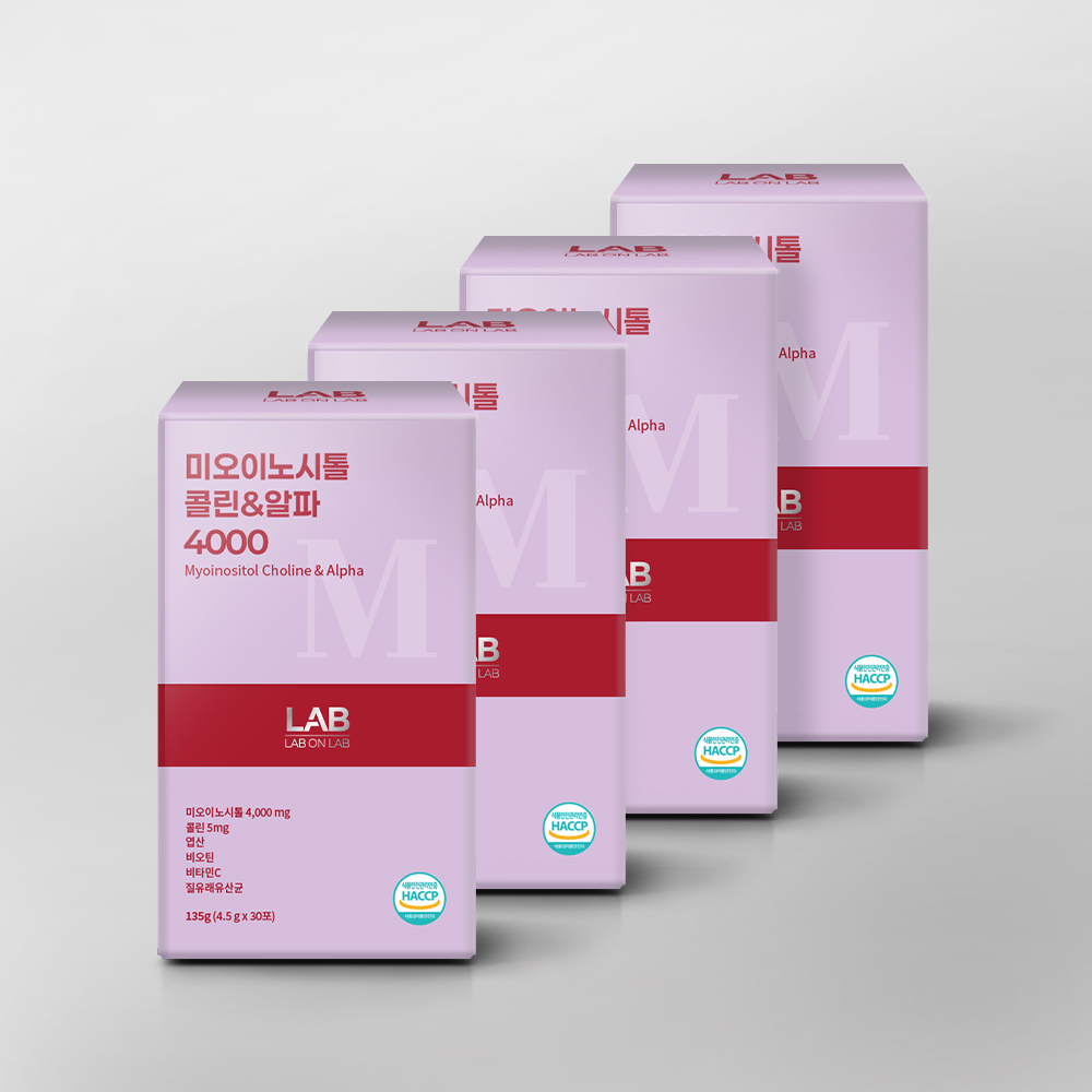 2+2 랩온랩 미오 이노시톨 4000 4.5g 30포 총 4박스 4개월분 질 유래 유산균 - 상세 이미지 5
