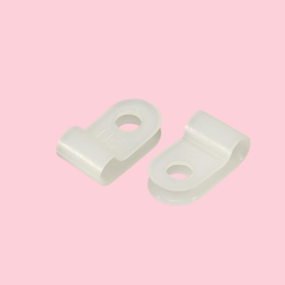 1000개 규격 5N 1.1mm 새들 pvc 새들 케이블 정리 클립 - 상품 이미지