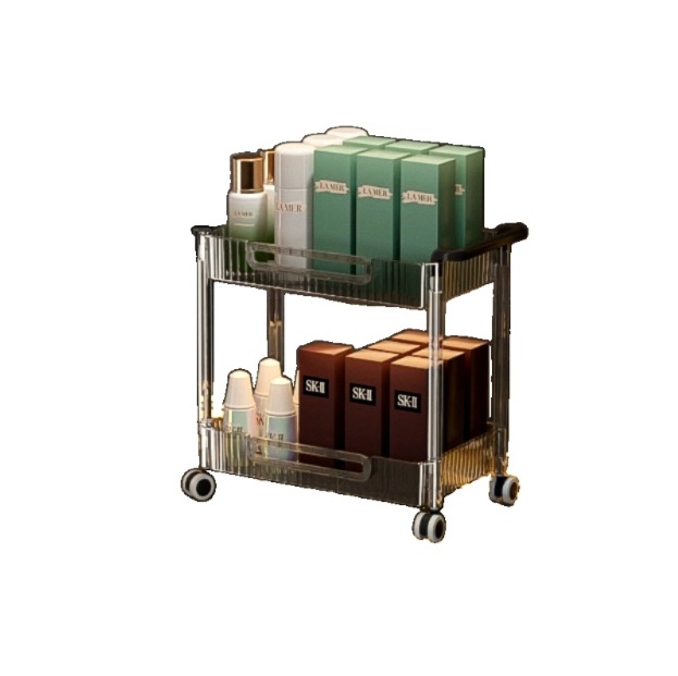욕실 틈새 이동식 4단 선반 다용도 수납장 바스켓 정리대 C형-2단 이동형 - 상품 이미지