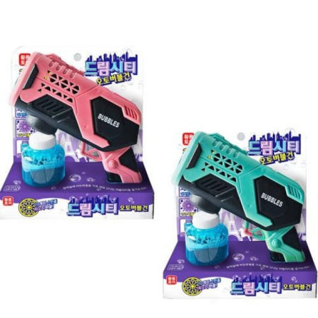 KC인증 드림시티 오토 버블건 스핀 회오리 10000개 비누방울 비눗방울 총