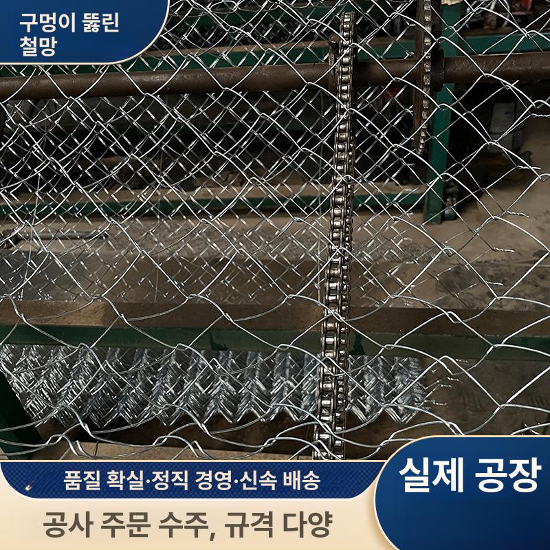 철조망 염소망 철망 염소 사유지 울타리 닭장 사각철망 능형망 강철 휀스 펜스 그물망 실경 1.8mm 5cm 1.2m - 상세 이미지 3