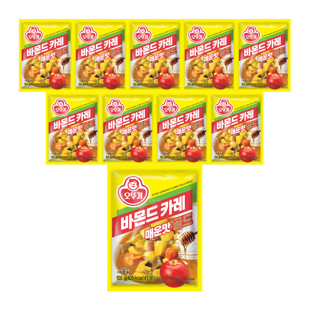 오뚜기 바몬드카레골드 매운맛, 100g, 10개 - 상품 이미지