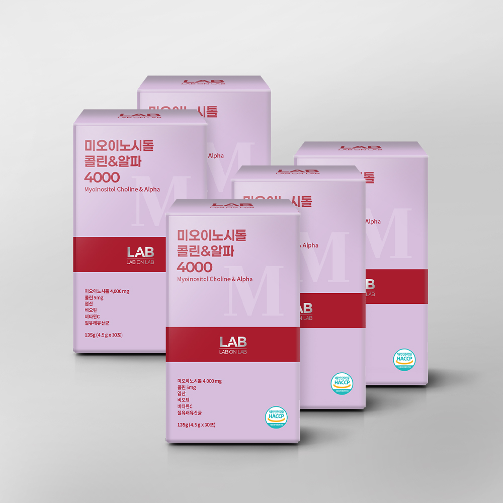 2+2 랩온랩 미오 이노시톨 4000 4.5g 30포 총 4박스 4개월분 질 유래 유산균 이미지 6