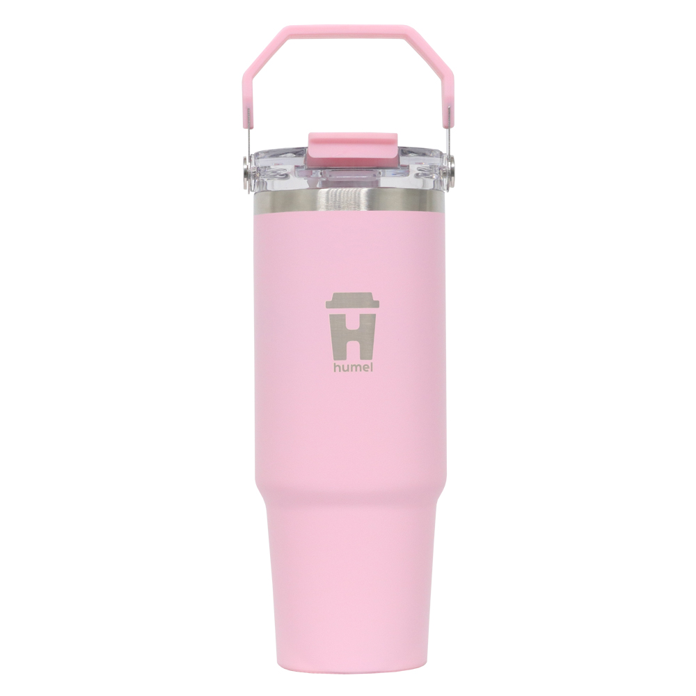 텀블러 휴멜 트래블 휴대용 텀블러 대용량 보온보냉 스테인리스 보틀 887ml, 핑크 - 상세 이미지 2
