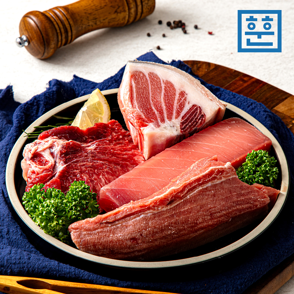 냉동 참치회 참다랑어 블럭참치 뱃살 속살 부위별 선택 오도로 주도로 아카미