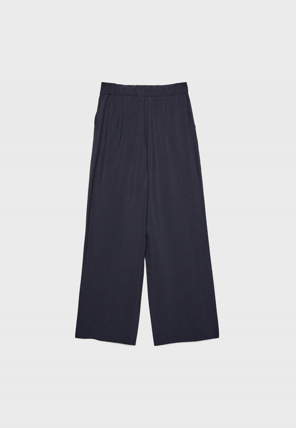 스트라디바리우스 테크니컬 스트라이프 와이드 팬츠 4542/522 NAVY BLUE - 상세 이미지 2