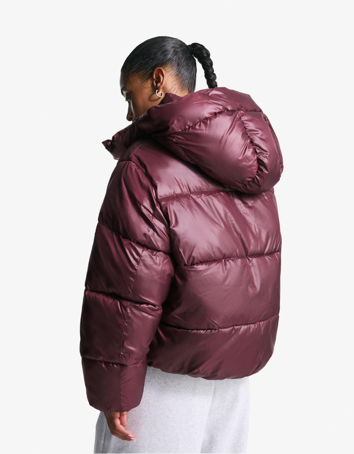 버쉬카 테크니컬 후드 패딩 자켓 6605/200 BURGUNDY - 상세 이미지 5