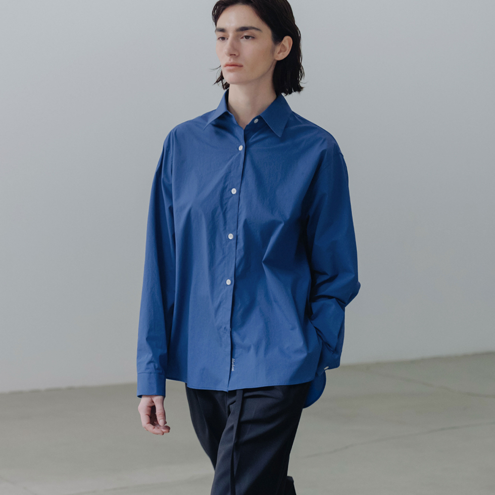 [블루브릭] Basic bio shirt (cobalt blue) - 상품 이미지