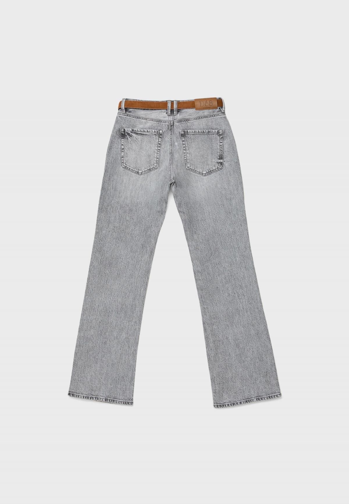 스트라디바리우스 테크니컬 라이트그레이 부츠컷 벨트 청바지 4868/867 LIGHT GREY DENIM WASH - 상세 이미지 2