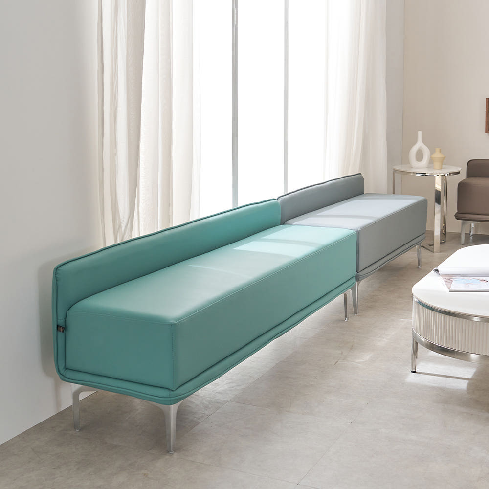 에스페라 대기실 약국 휴게실 로비 병원 의자 2인용 카멜