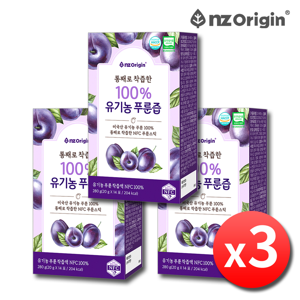 푸룬즙 스틱 유기농 푸룬주스 임산부 변비 푸른 쥬스 3박스 - 상품 이미지