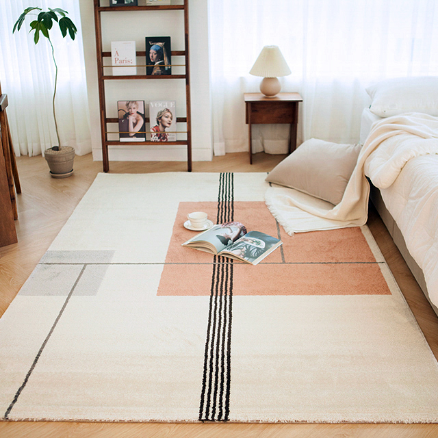 [밀라노] 수입 러그 거실 카페트 고급 북유럽 사계절 인테리어 핑크160x230