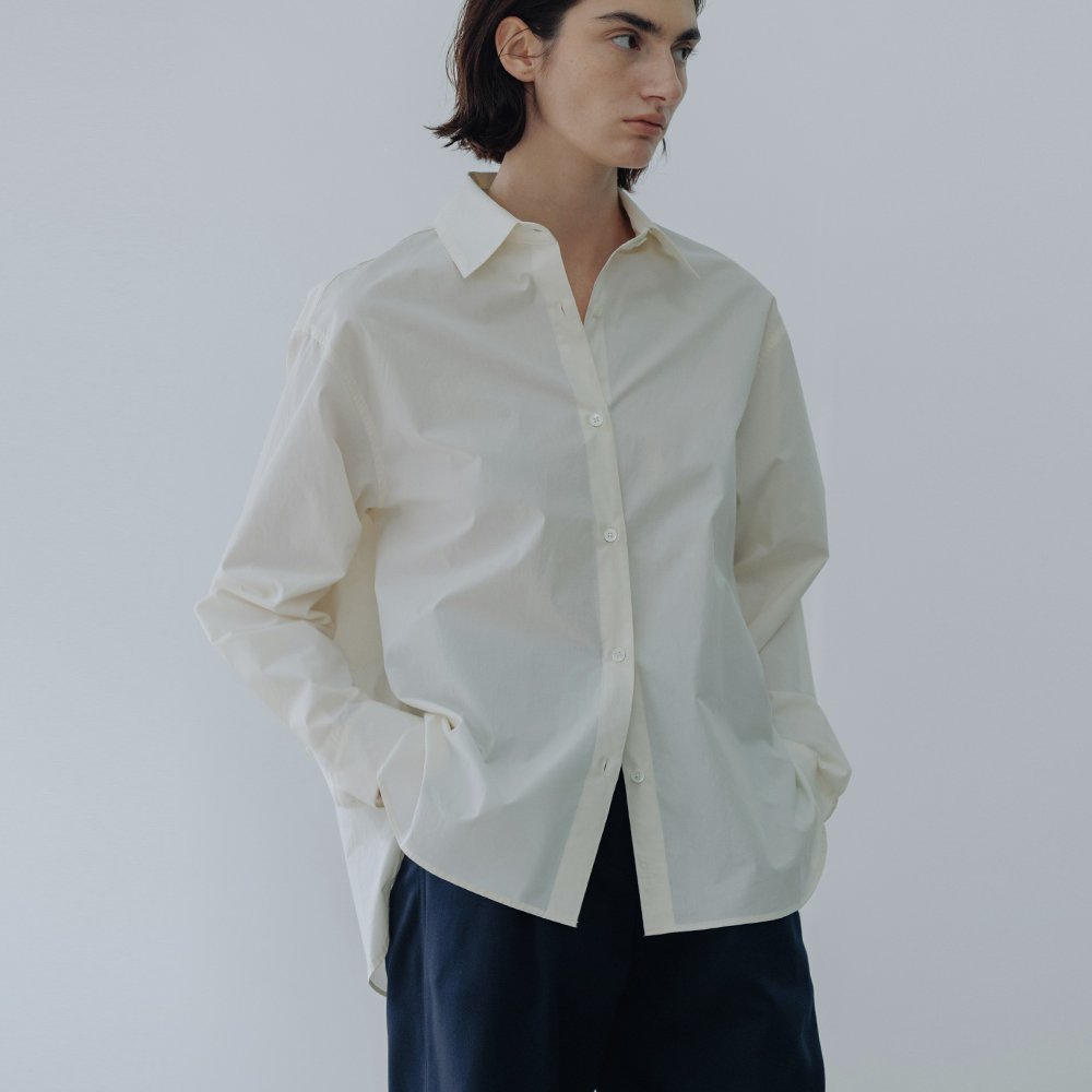 [블루브릭] Basic bio shirt (butter) - 상품 이미지
