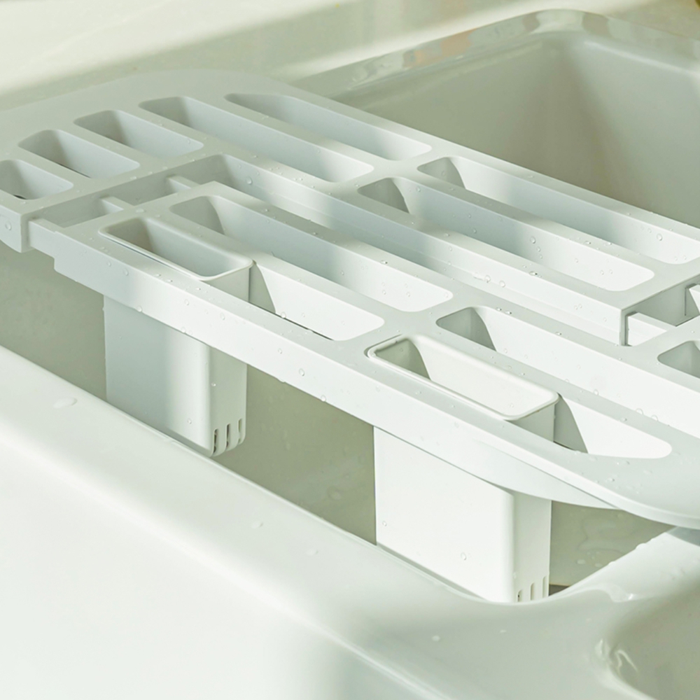확장형식기건조대 물빠짐트레이 설거지 그릇건조대