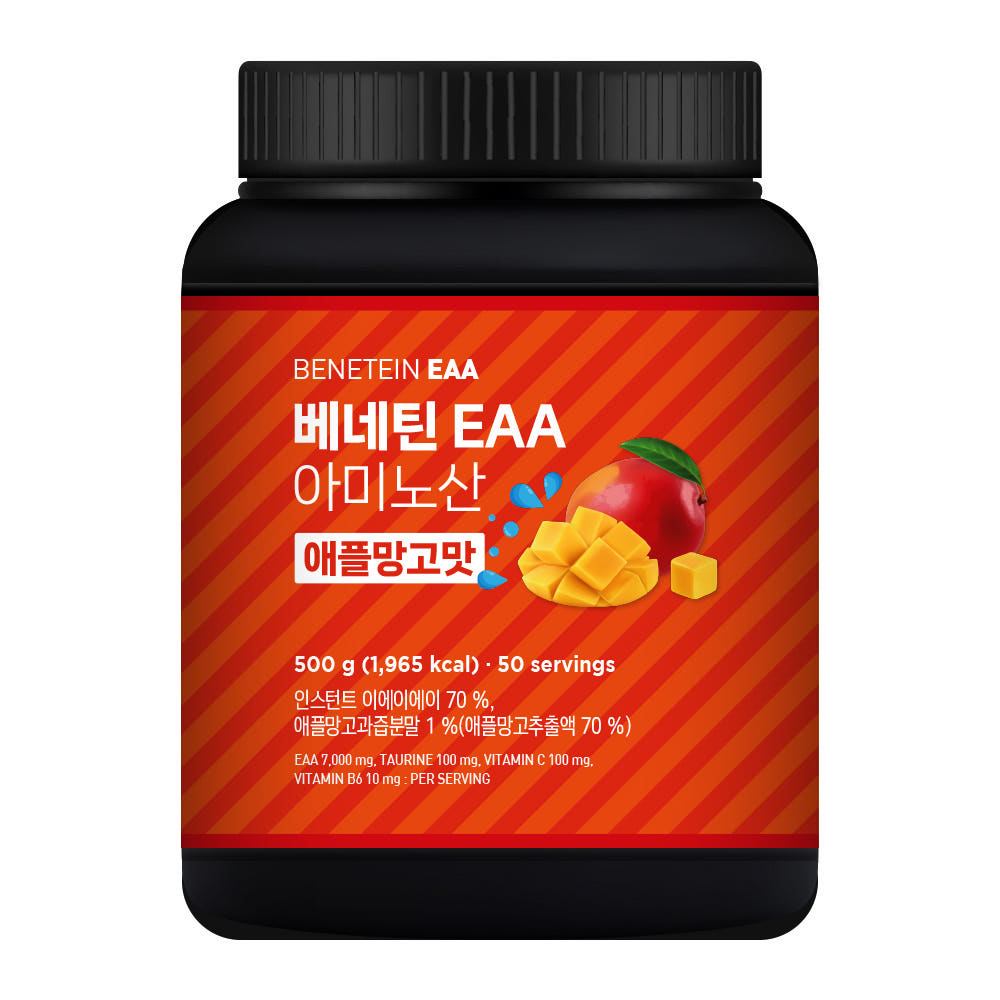 베네틴 EAA 7000 필수 아미노산 보충제 애플망고맛, 500g, 1개