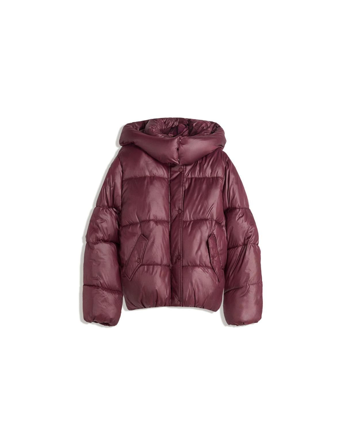 버쉬카 테크니컬 후드 패딩 자켓 6605/200 BURGUNDY - 상품 이미지