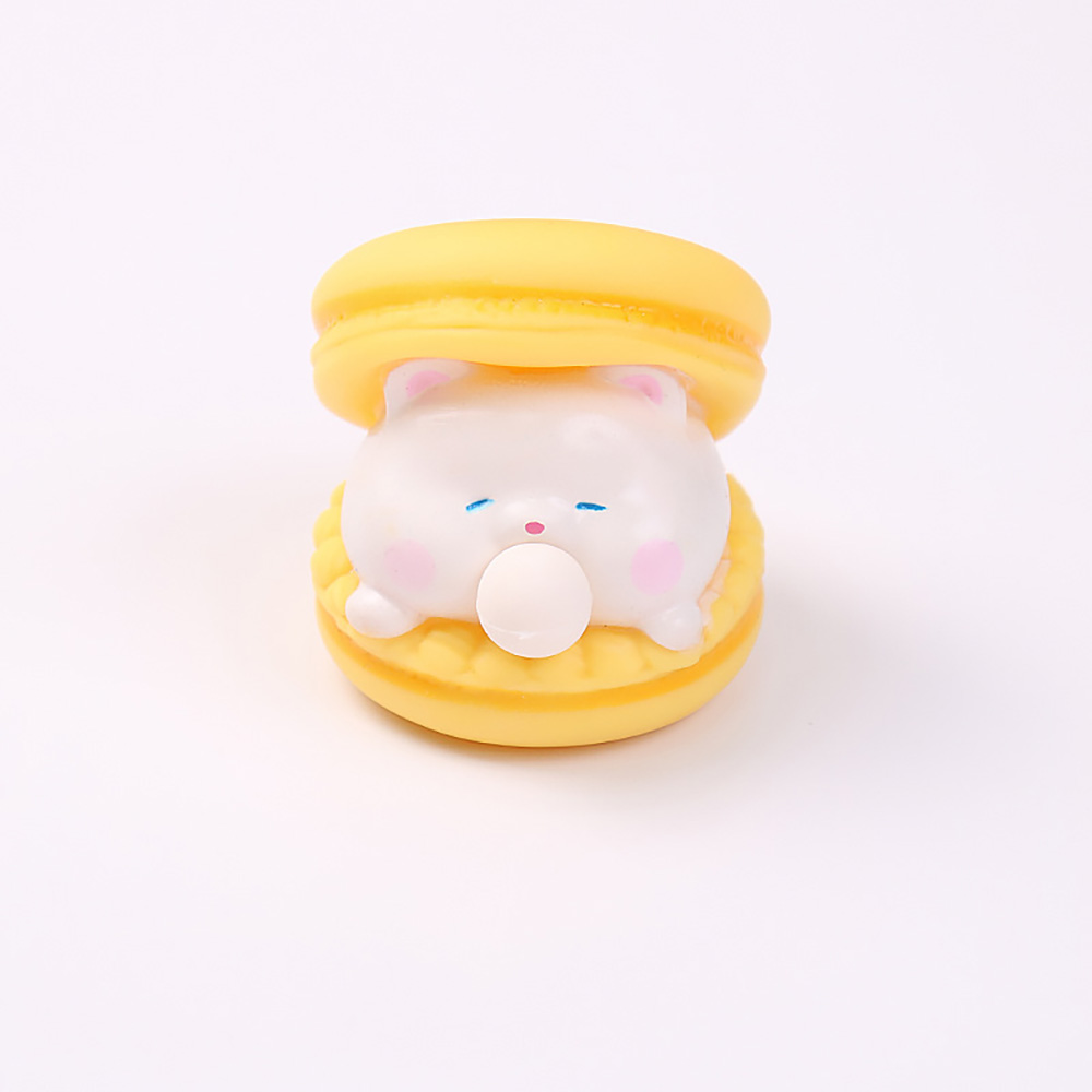 껌씹는 마카롱 버블 동물 캐릭터 스트레스볼 말랑이 모찌 스트레스해소 스퀴시 찐득이 이미지 7