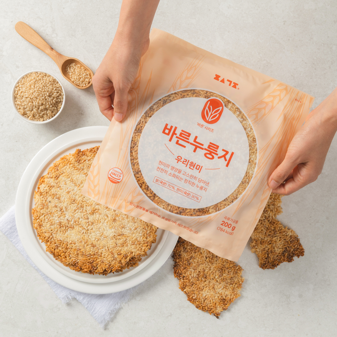 편식공장 저당밥 식단 바른누룽지 우리현미 5개입 (1kg) - 상품 이미지
