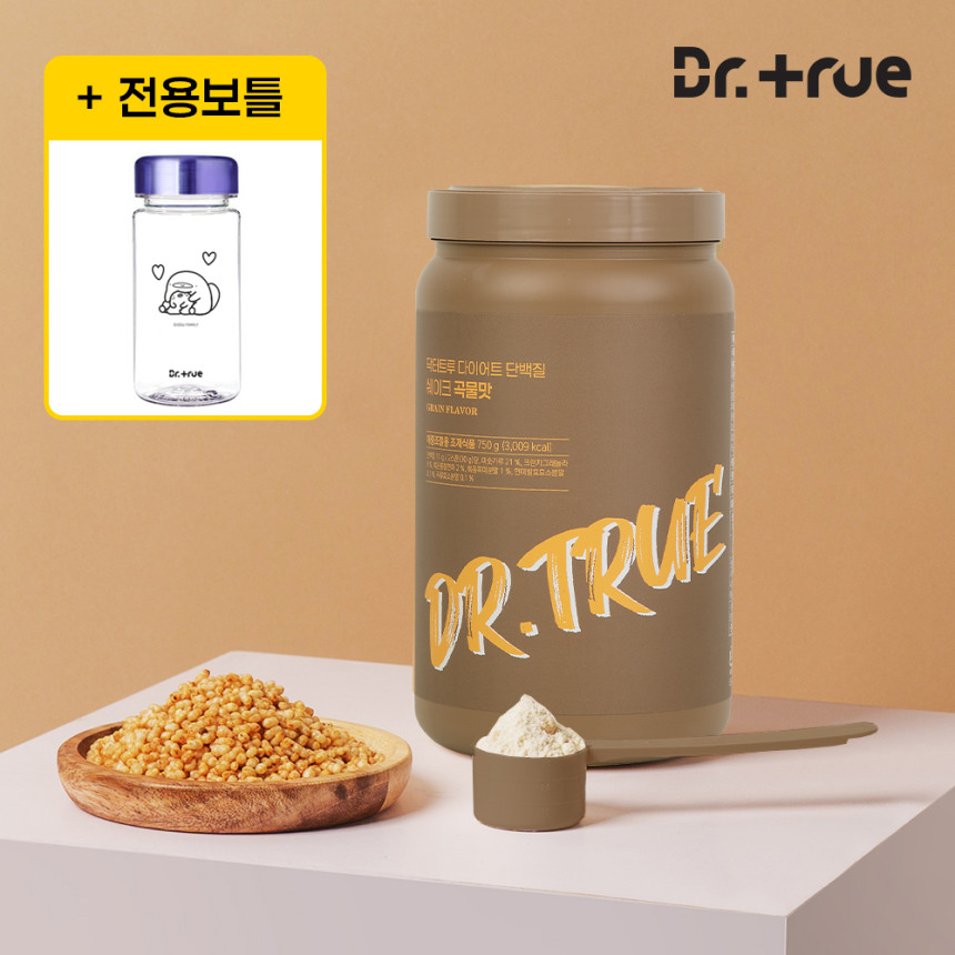 닥터트루 다이어트 단백질 쉐이크 1통 곡물 맛 외 8종 식사대용 프로틴 보충제 산양유 사진 1