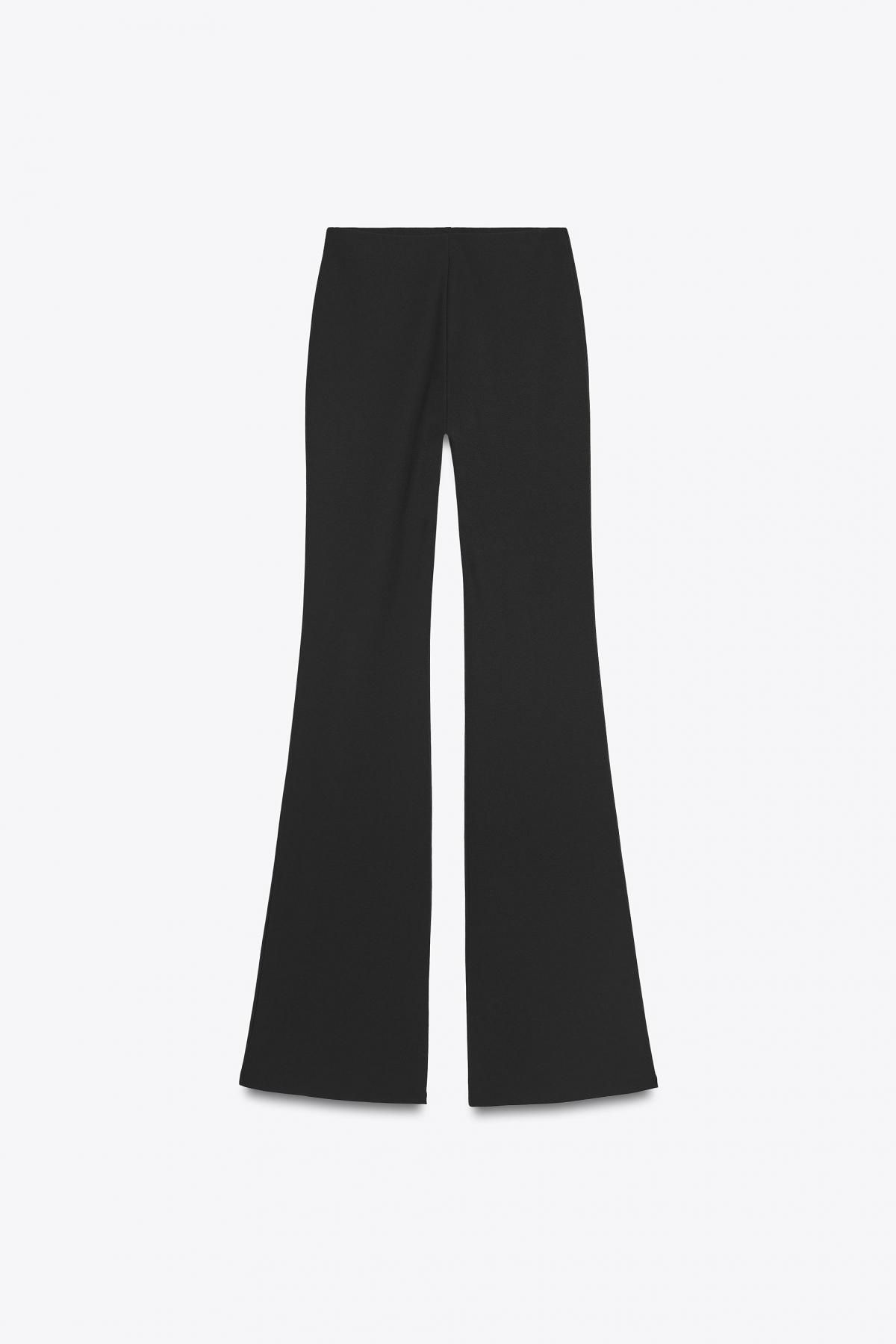 자라 하이웨이스트 크레이프 플레어 부츠컷 팬츠 5063/836 BLACK - 메인 이미지
