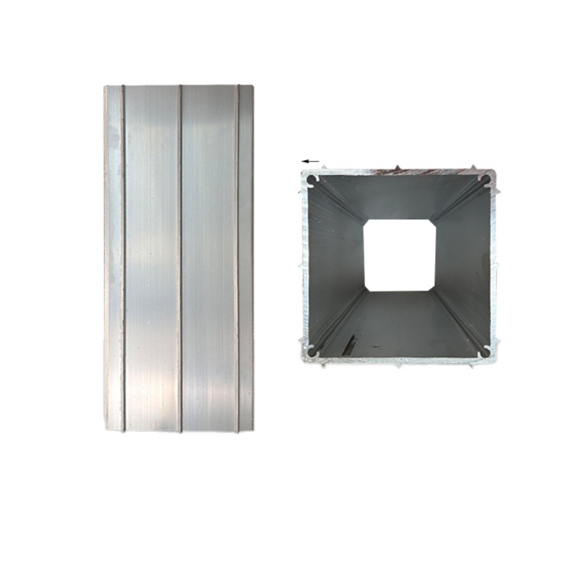 알루미늄 사각 파이프 150x150mm 구조 보강용 건축 자재 선룸 창호 연결 보조 부속 100x44 슬리브 - 상세 이미지 2