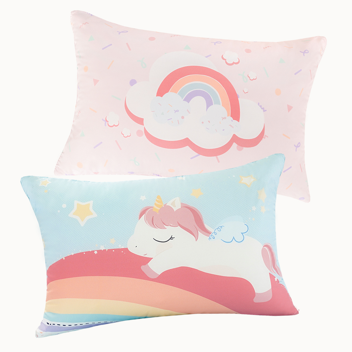 [단독특가] 알러지케어 캐릭터 누빔 키즈베개커버 All Season 엘리 (유니콘), 40x60cm