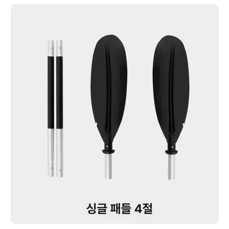 카약노 고무 카약 보트노 카누 노젓기 선외기 압축기 4개 섹션 레드 - 상세 이미지 3