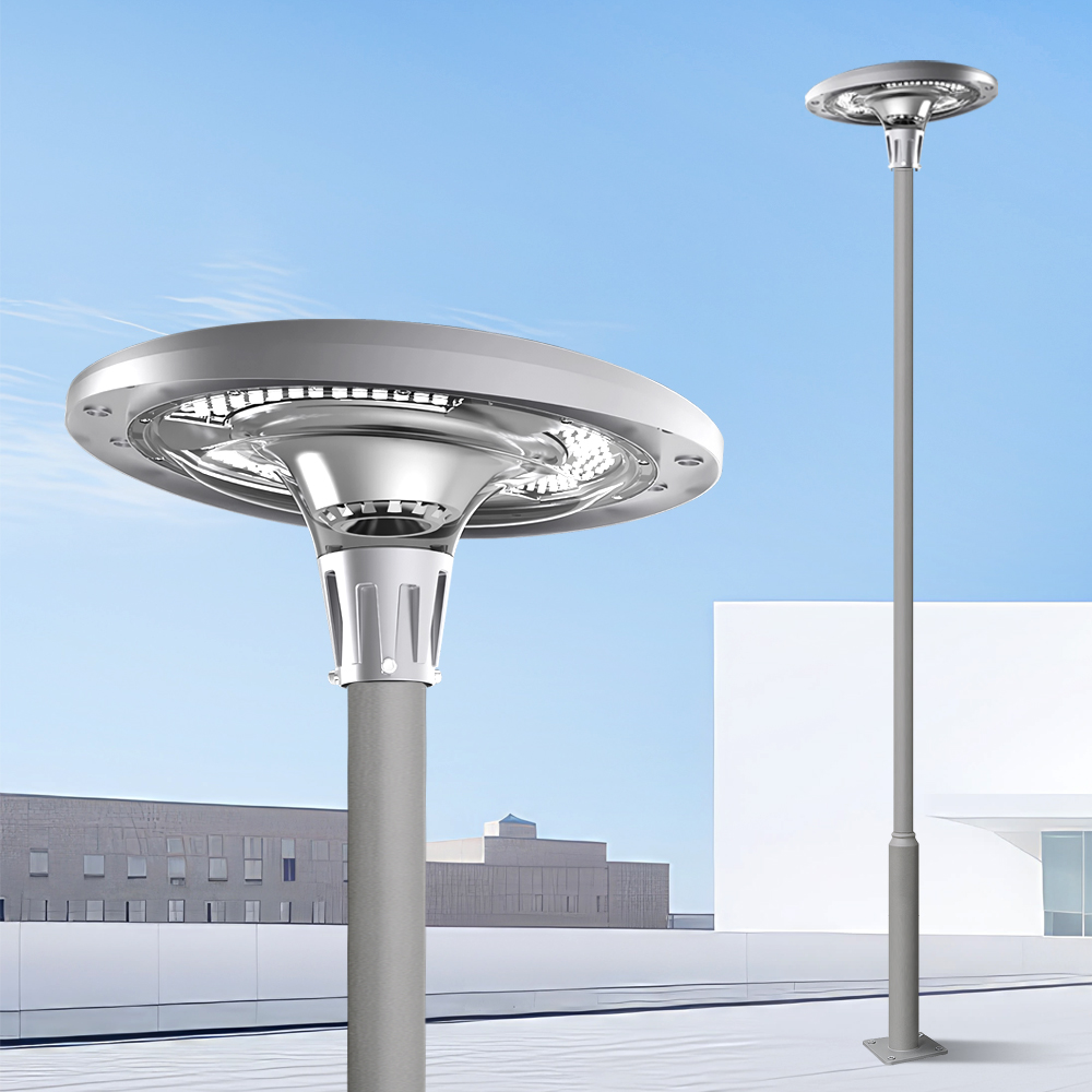태양광 가로등 UFO 태양열 공원 투광등 투광기 LED 조명 일체형 1200W 기둥 4M - 상세 이미지 5