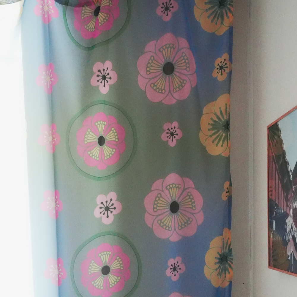 [애리키스]오얏무지개 쉬폰 커튼