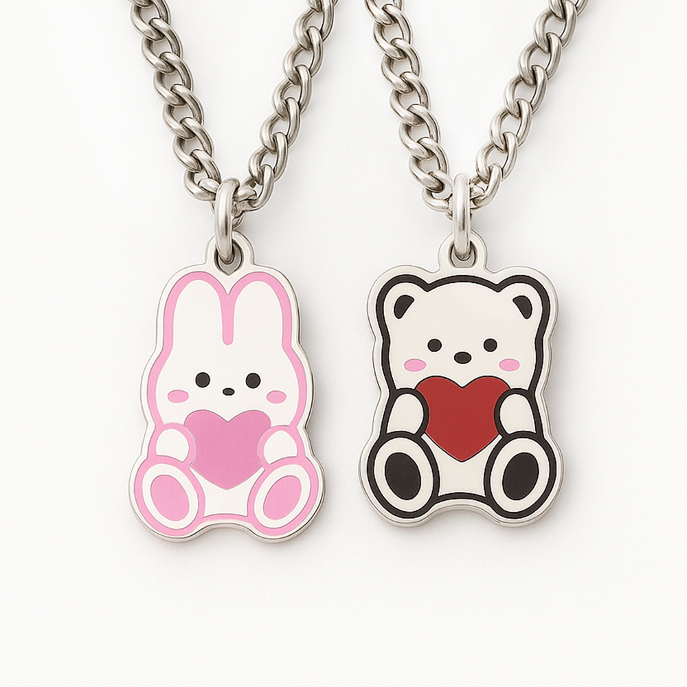 하고미 하토미 써지컬 미아방지 목걸이 아기 유아 어린이 곰 토끼