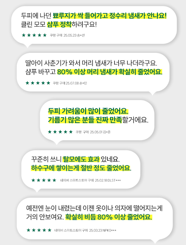 이고세 비듬케어 정수리냄새 탈모증상완화 클린 모모 샴푸 1L, 2개 - 상세 이미지 3