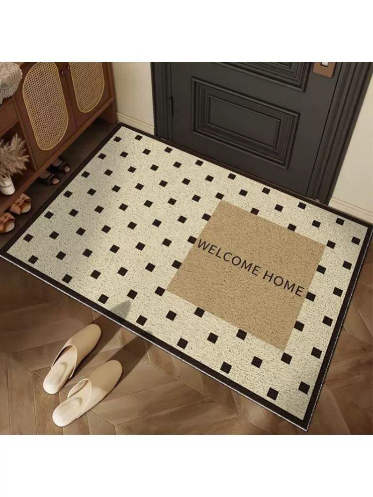 현관 발판 패턴 반달 꽃무늬 플라워 화장실 발깔개 QC-천천류잉 120x140cm 문틈안걸림 - 상세 이미지 4