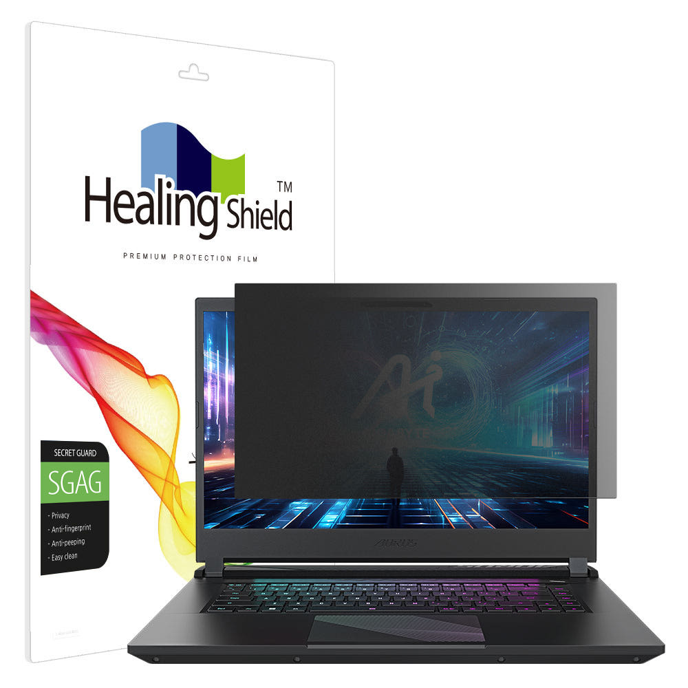 기가바이트 어로스 15 보호필름 부착 이미지