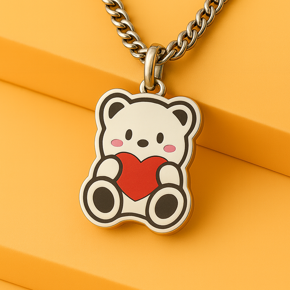 하고미 하토미 써지컬 미아방지 목걸이 아기 유아 어린이 곰 토끼