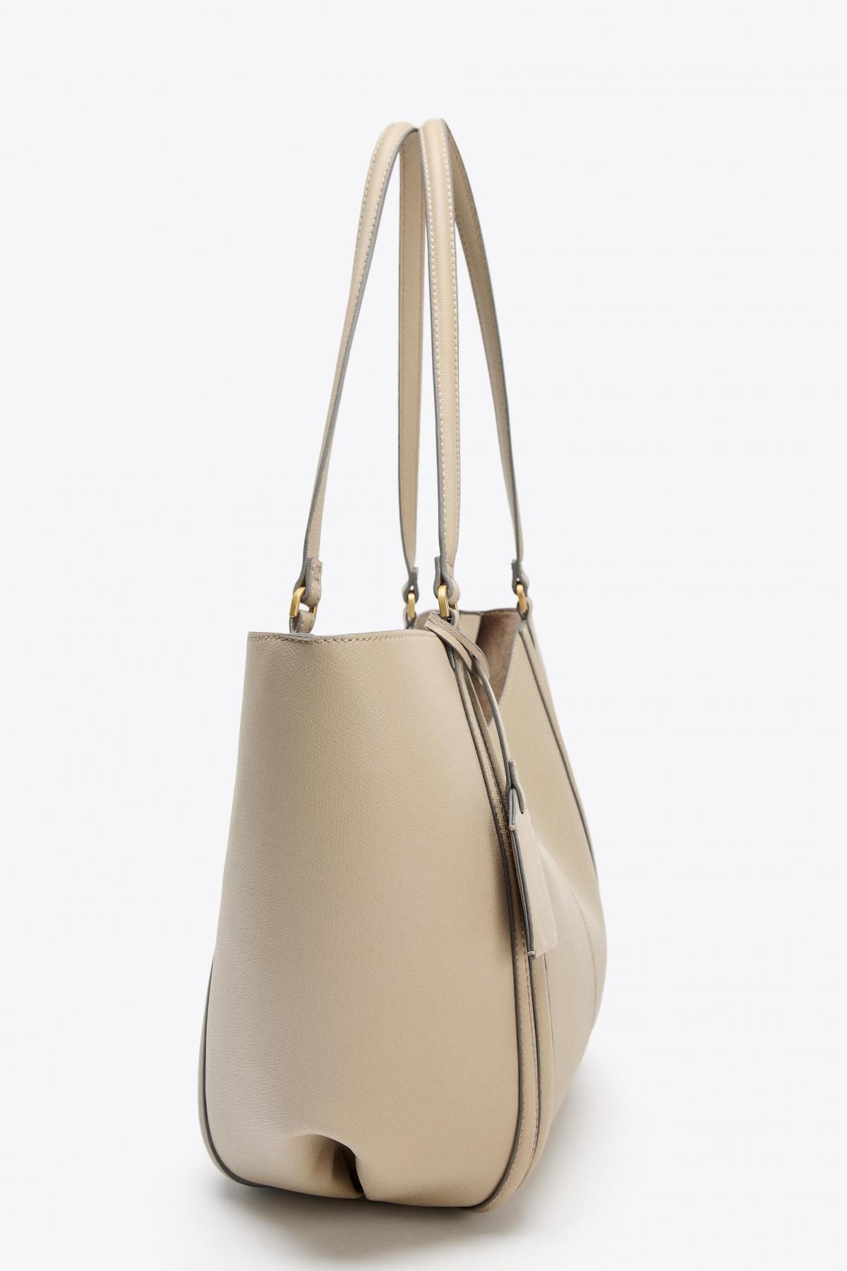 자라 베이직 베이지 맥시 토트백 6032/610 BEIGE - 상세 이미지 4