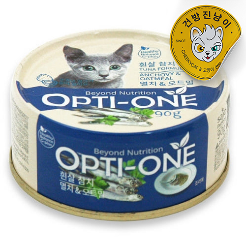 사조 옵티원 흰살참치 캔 멸치+오트밀, 90g, 1개 - 상품 이미지