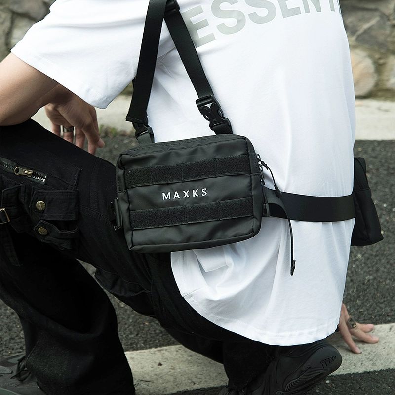 멀티포켓 전술조끼 검은색 작업 경량 멜빵 전투 힙합 A-black-MAXKS01 추가하고 - 상세 이미지 3