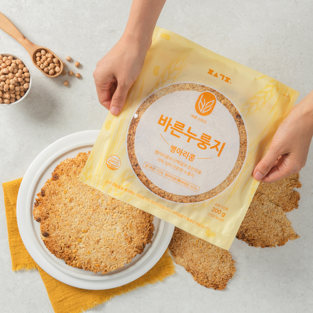 편식공장 저당밥 식단 바른누룽지 병아리콩 5개입 (1kg) - 상품 이미지