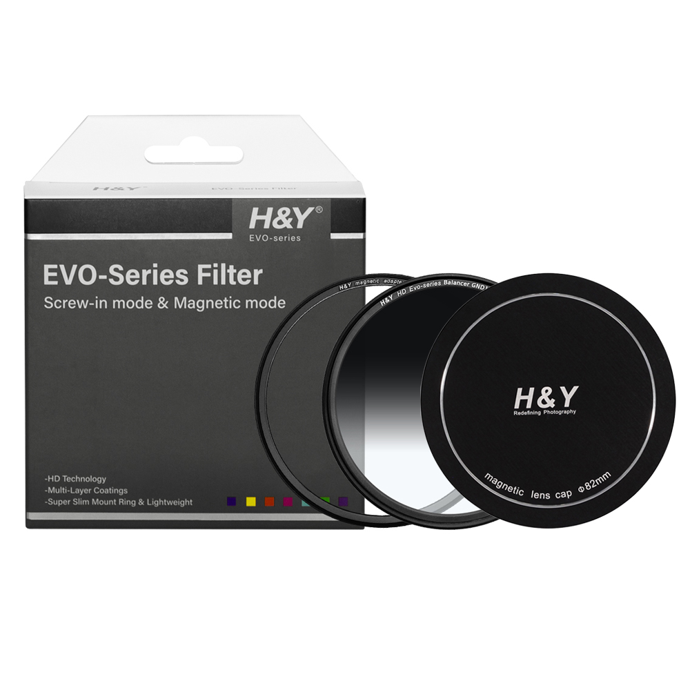 HNY HD EVO GND16 마그네틱필터 렌즈캡 세트 82mm - 상품 이미지