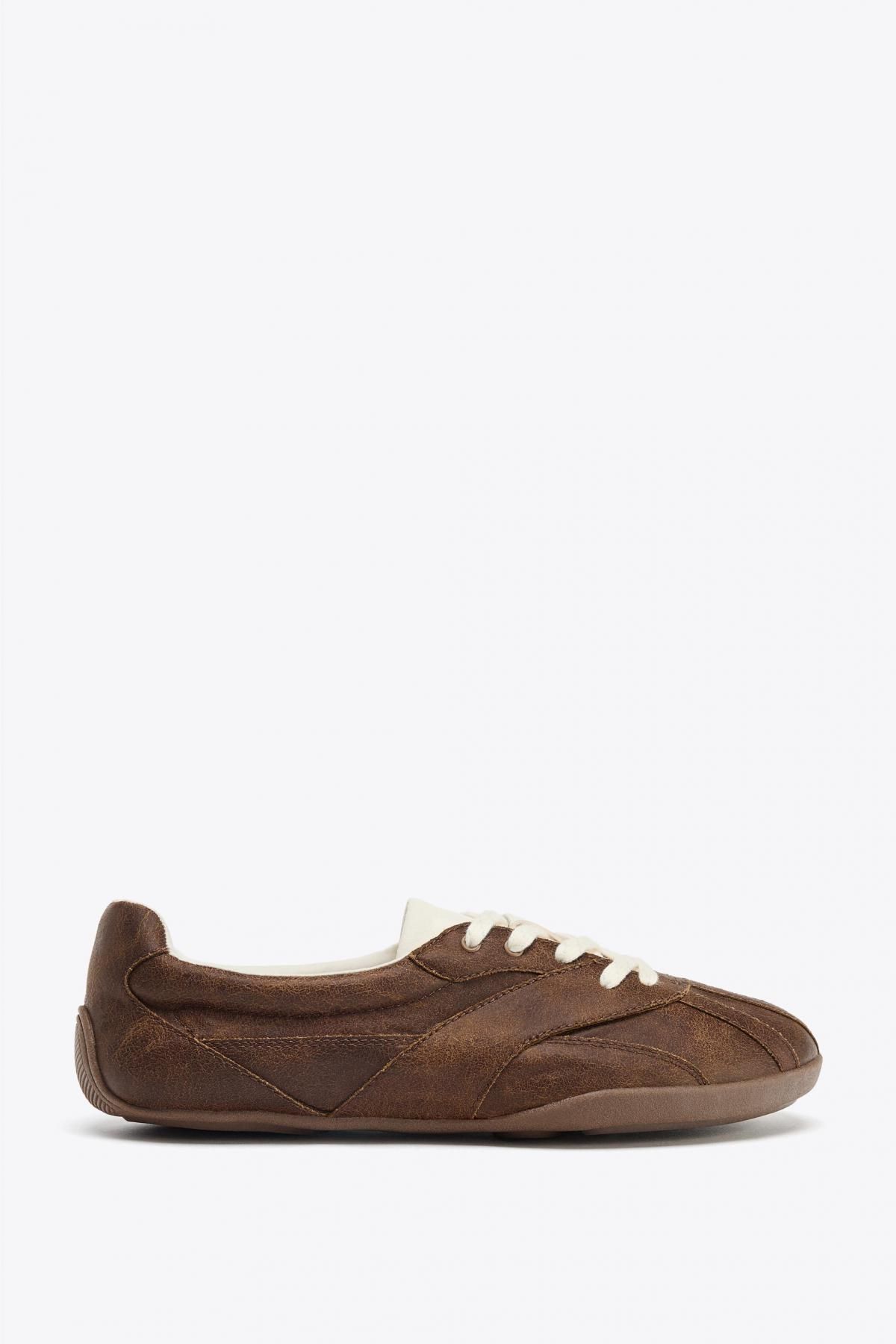 자라 레트로 스웨이드 트레이닝 스니커즈 5233/610 BROWN - 메인 이미지