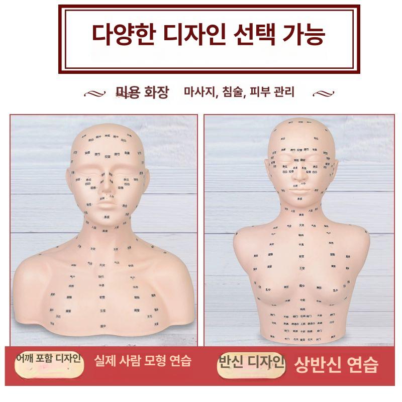 관리 머리 미용실 자격증 메이크업 복구 연습용 업그레이드 어깨형 전체 몸 이미지 - 상세 이미지 3