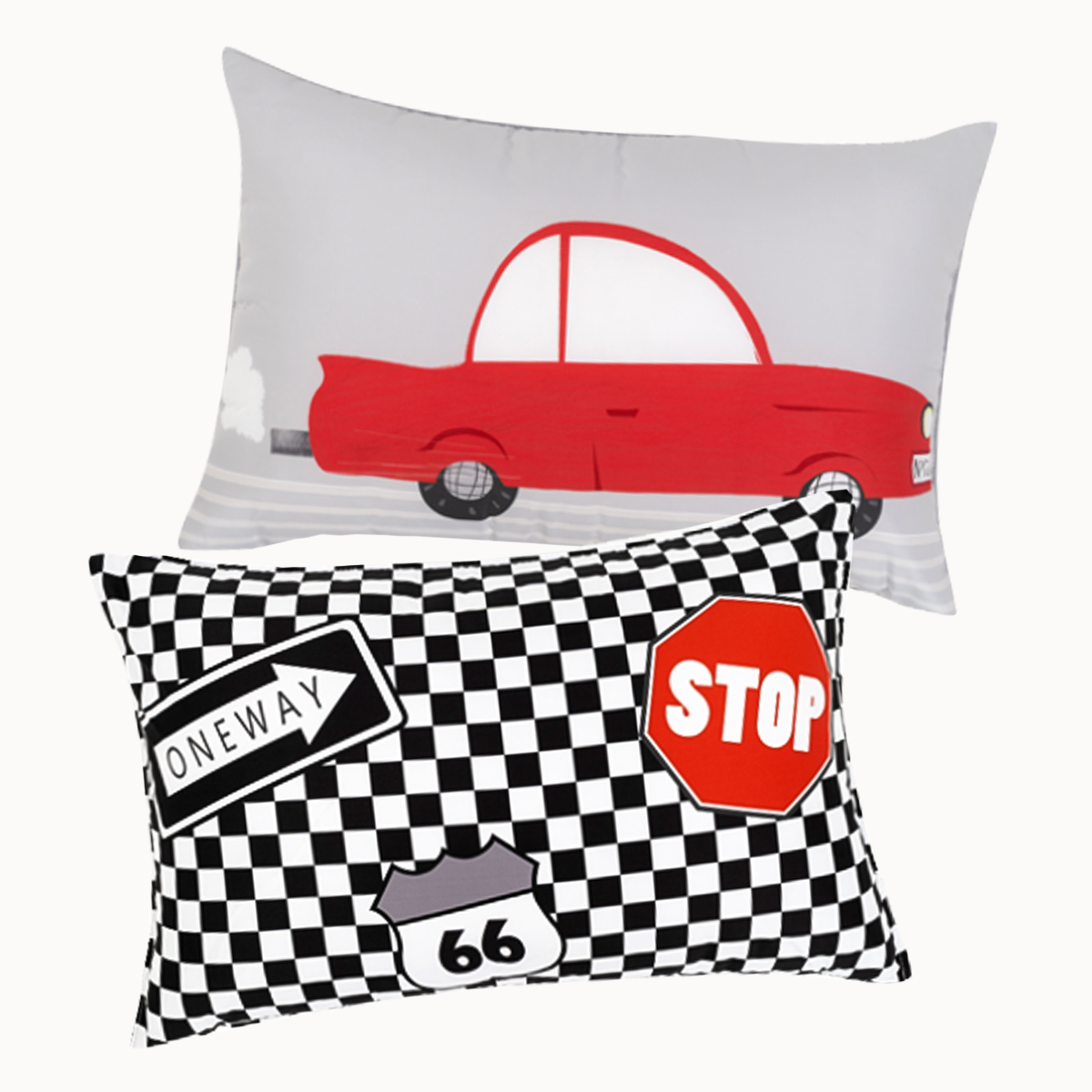 [단독특가] 알러지케어 캐릭터 누빔 키즈베개커버 All Season 레이싱 (자동차), 40x60cm