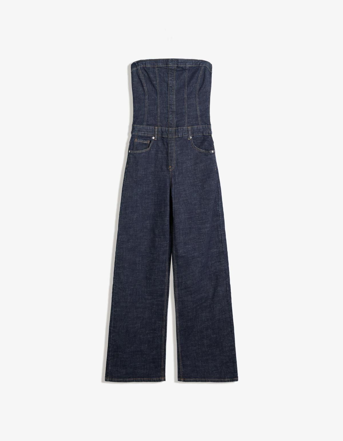 버쉬카 트렌디 데님 와이드 점프수트 8501/180 NAVY - 상세 이미지 2