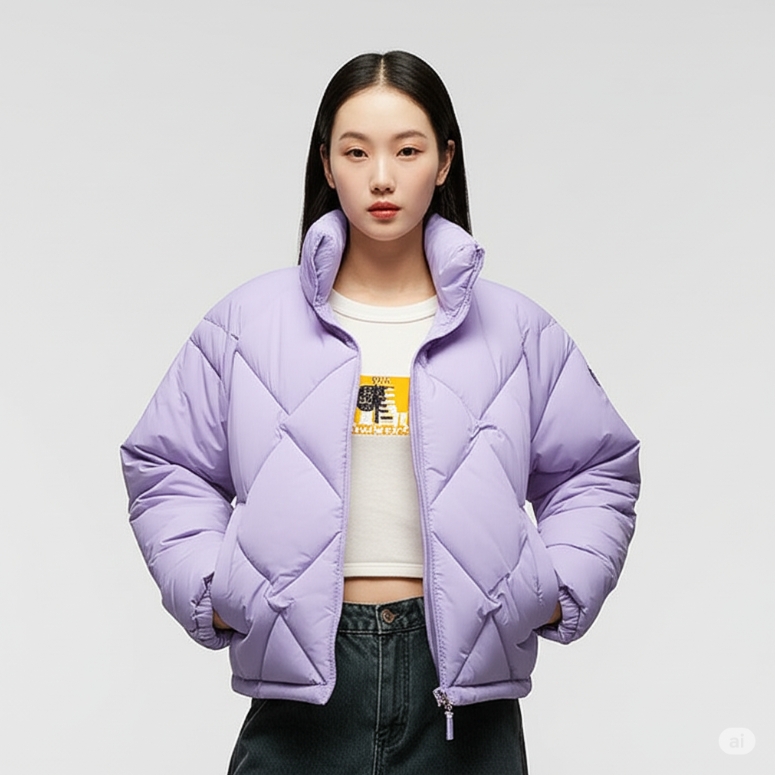 네파 여성 초겨울 리버서블 더블 양면 기능성 튜브패턴 구스 다운 패딩 점퍼 자켓 - 상세 이미지 5