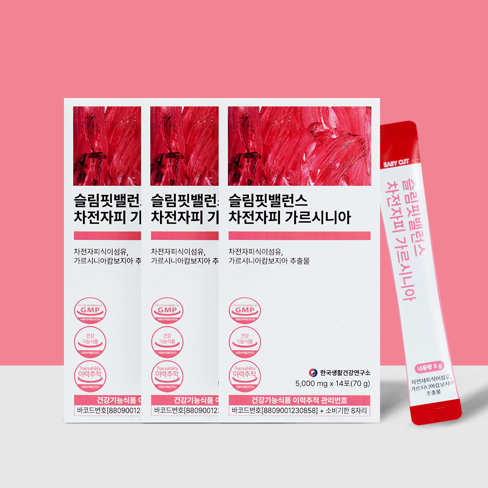 슬림핏밸런스 차전자피 가르시니아 체지방감소 식이섬유 건강기능식품 14포, 3개 - 상품 이미지