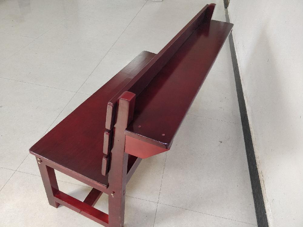 교회의자 벤치 예배당 메인 대형 등받이 120x40x80 의자 긴의자 - 상세 이미지 4
