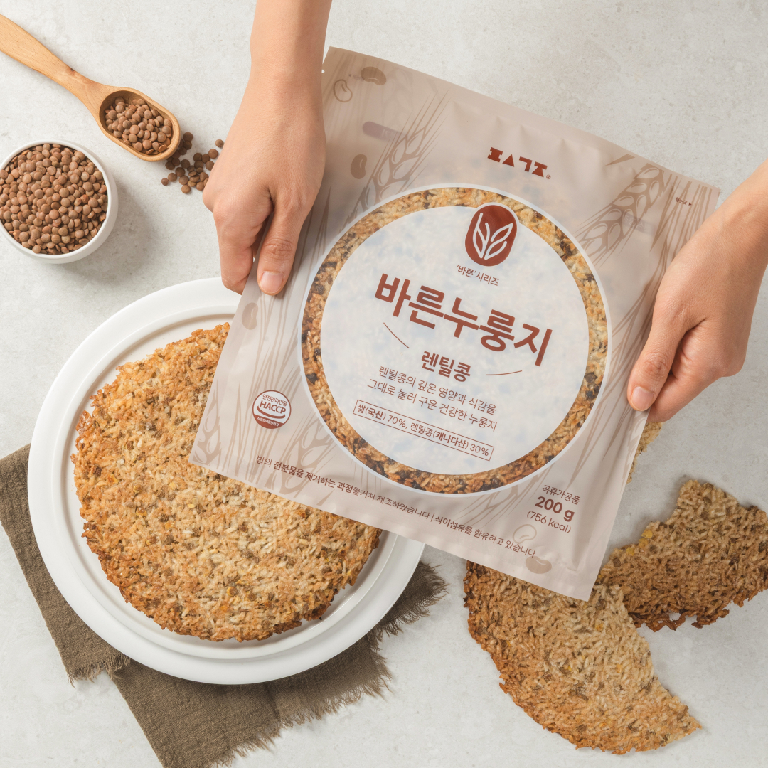 편식공장 저당밥 식단 바른누룽지 렌틸콩 5개입 (1kg) - 상품 이미지